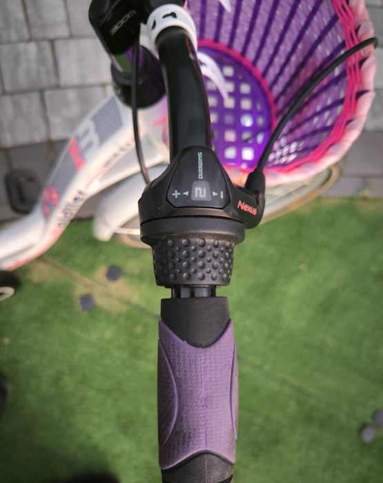 Rower dziecięcy miejski majdller 20" BELLA 2.3 fiolet-róż Aluminium