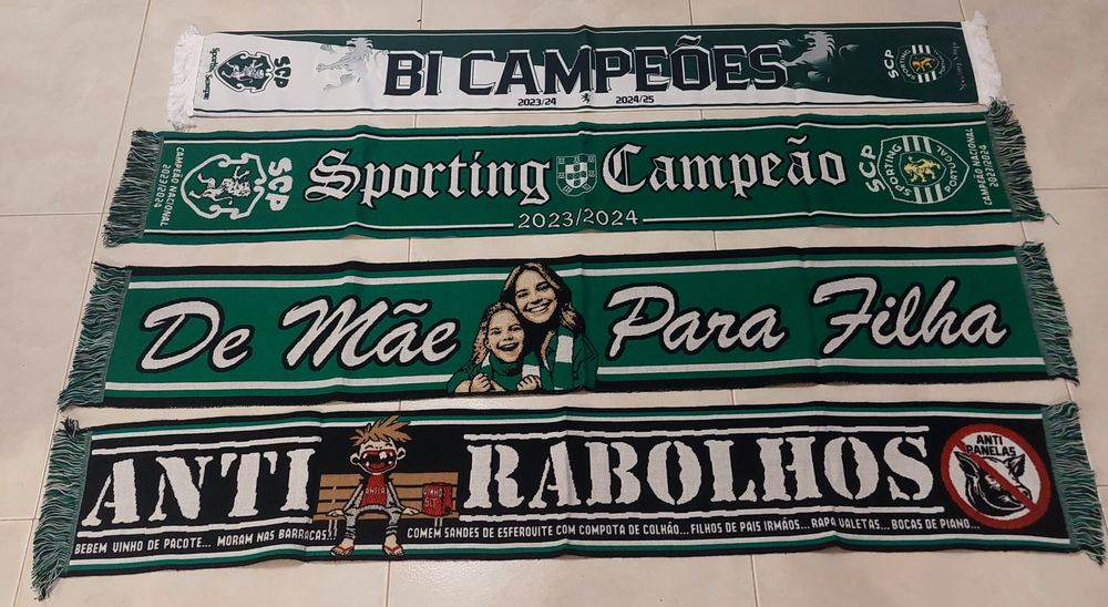 4 Cachecois do Sporting novos