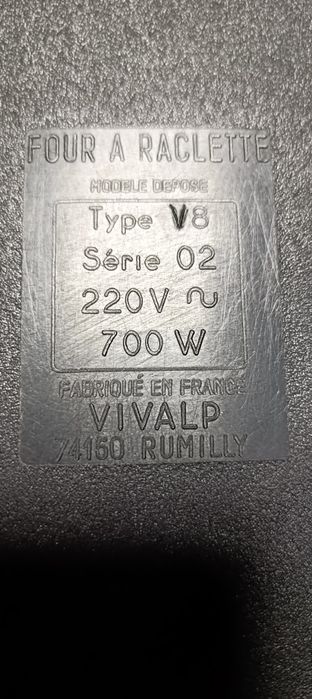 Gril raclette elektryczny 700 w