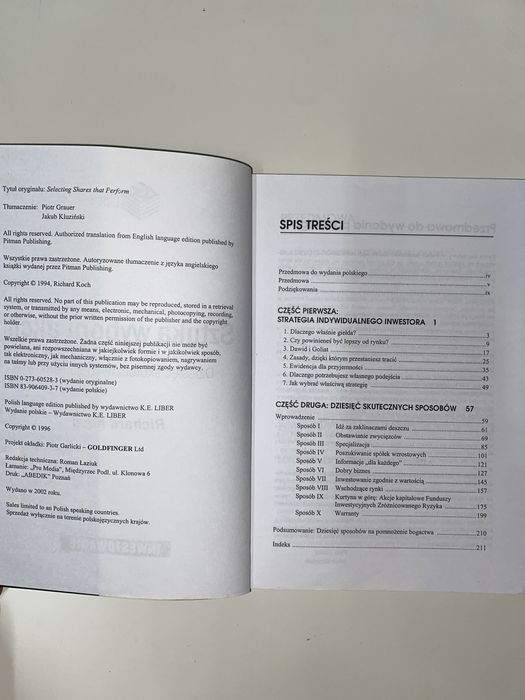 Książka „Sztuka wyboru akcji”