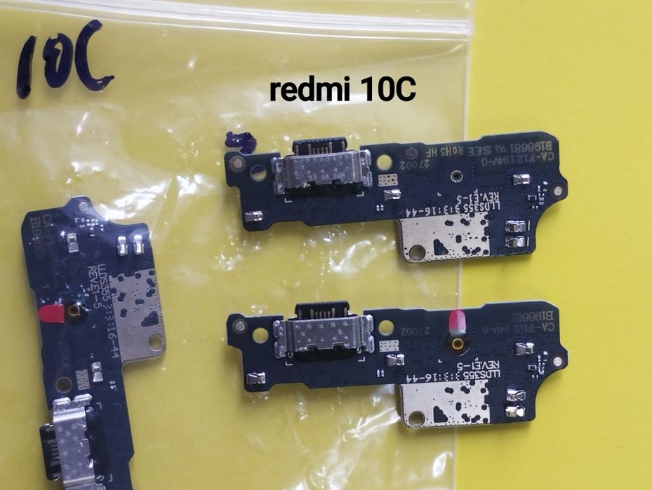 Redmi 9a, 9c, 7, 8, 10C, A1, Note 9 нижня плата зарядки, з мікрофоном