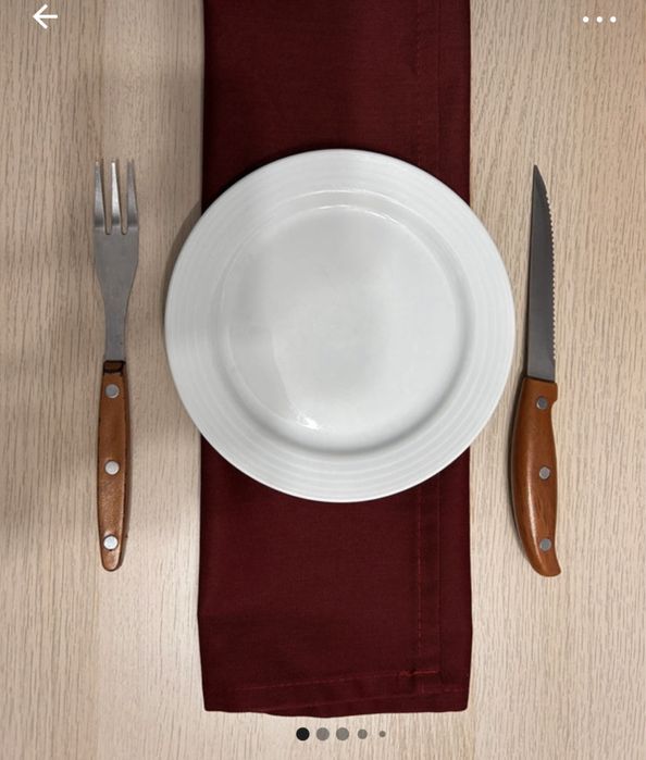 Eleganckie bordowe materialowe bawelniane serwety 40x40 cm 1 sztuka