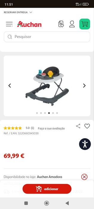 Andador (voador) de bebé432380272077056002