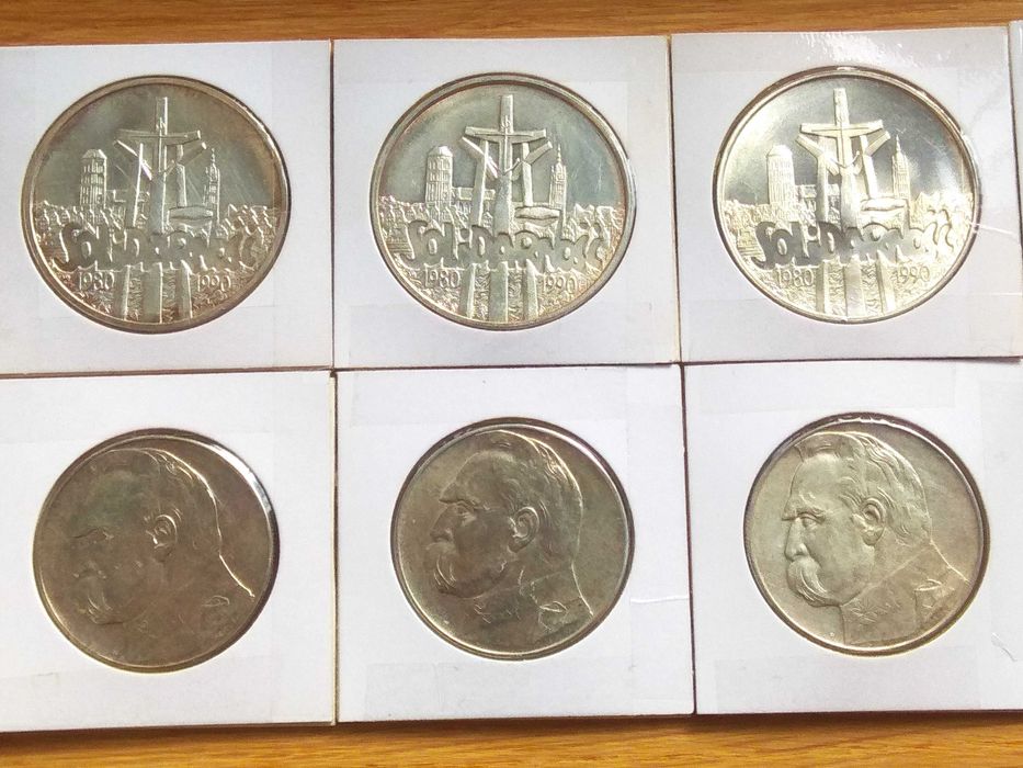 Zestaw monet srebrnych
