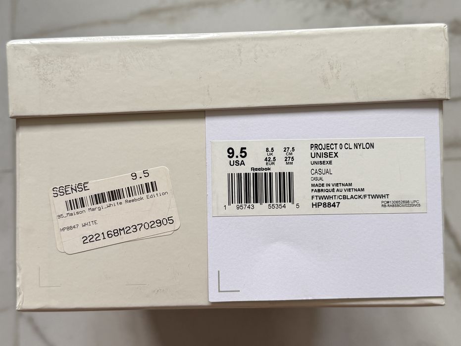 Кросівки оригінал Reebok x Maison Margiela Classic Nylon, розмір 42.5 / юс 9.5