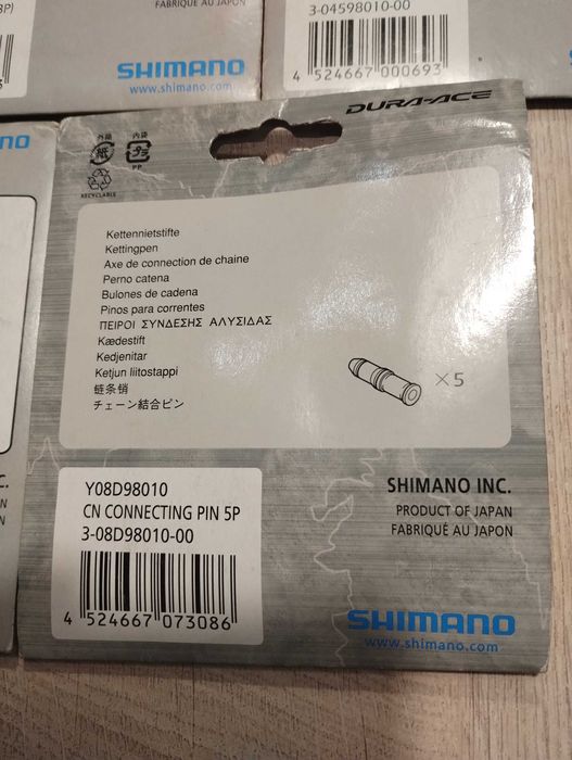 Piny do łańcuchów  Shimano- całość