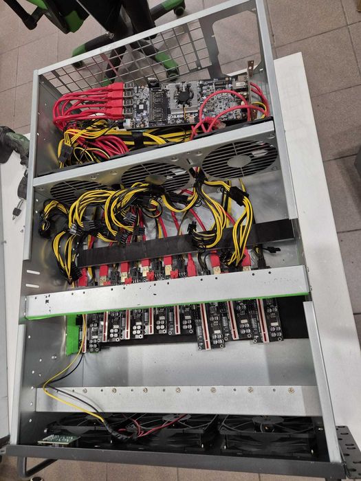 baza koparka kryptowalut na 8 kart skrzynia miningowa