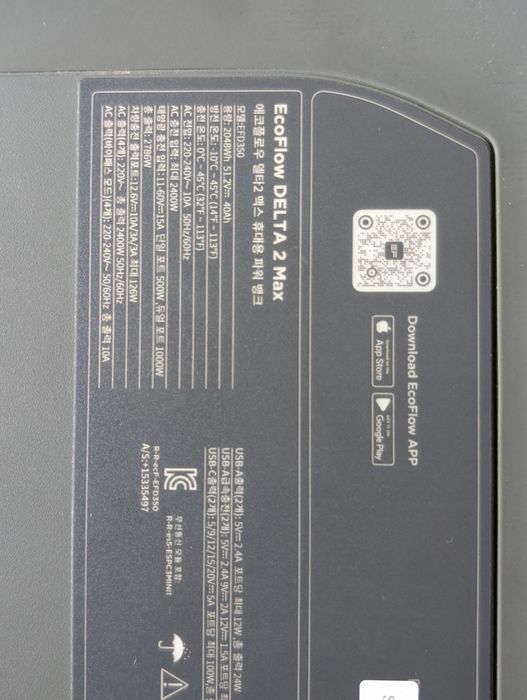 Зарядна станція EcoFlow Delta 2 Max (2048 Вт·год / 2400 Вт)