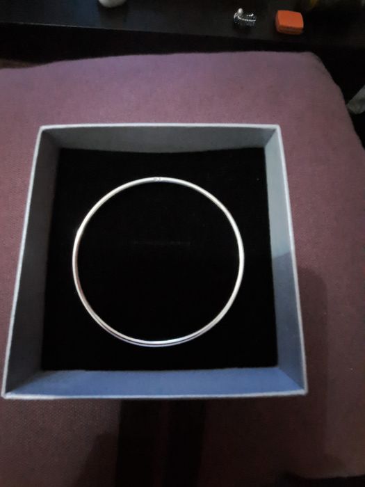 Pulseira rígida em prata