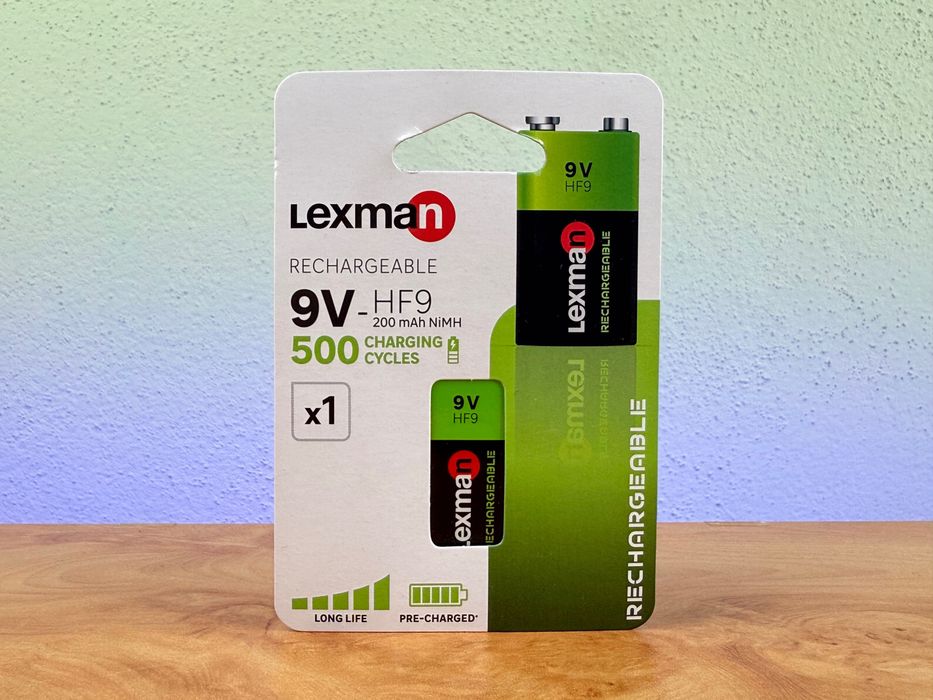 Pilha 9V Recarregável + Carregador **lacrada**