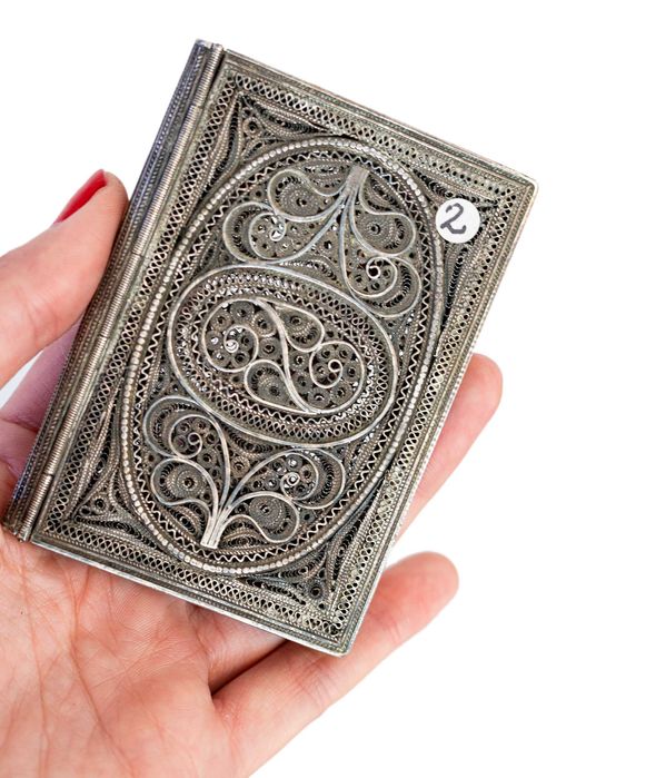 Porta cartões filigrana prata | século XIX