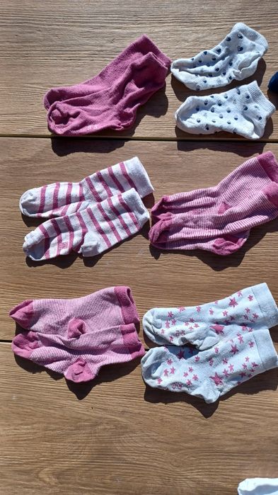 Skarpetki dziewczęce 13 par, rozm. 23-26