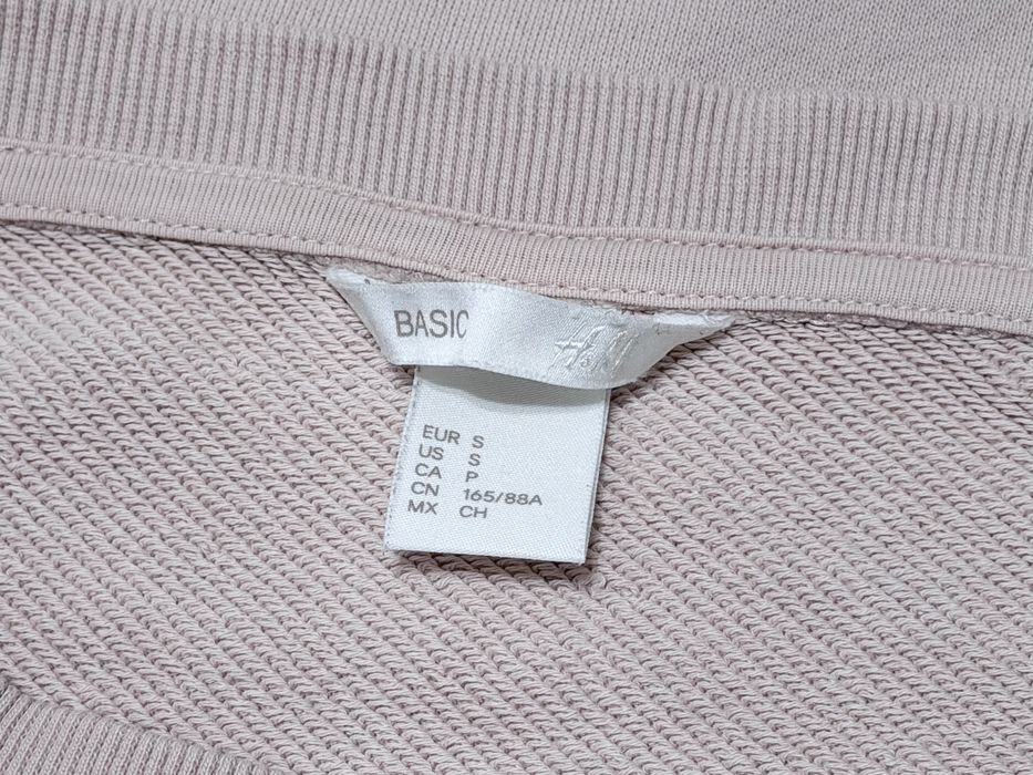 Bluza pudrowy róż 100% bawełna H&M