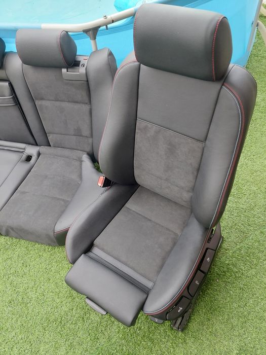 Bancos Bmw E39 Pack M Personalizados Alcântara e Pele Preta Novos