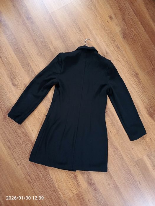 Czarna elegancka sukienka damska z długim rękawem S