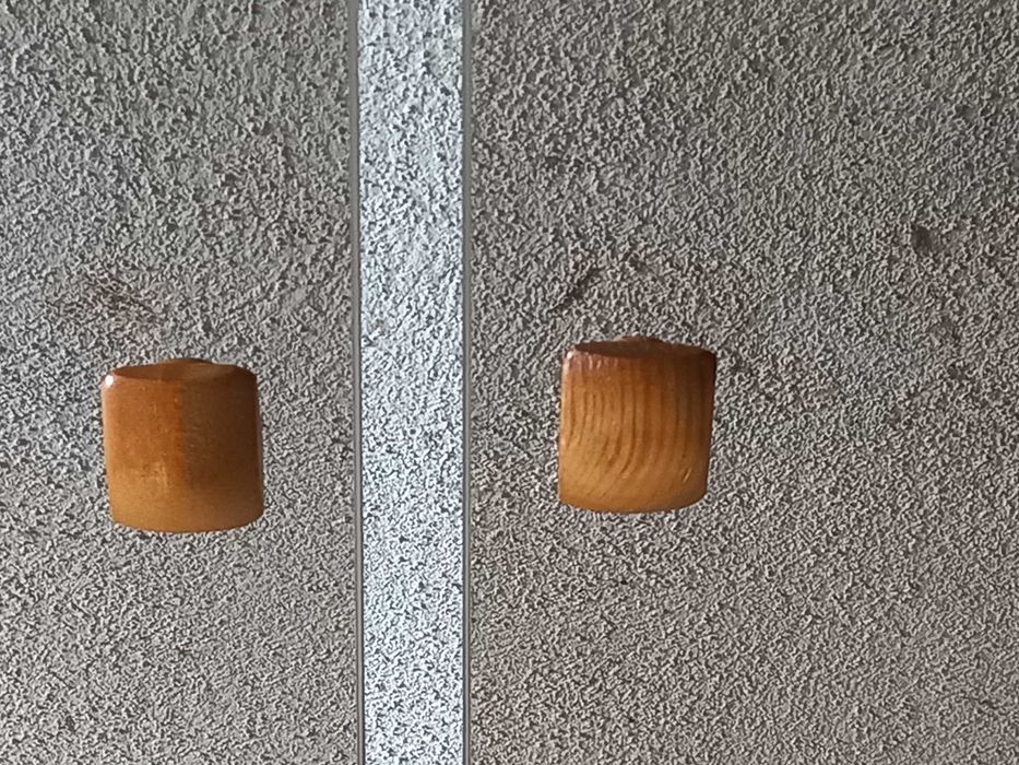 Portas de vidro de móvel cerne