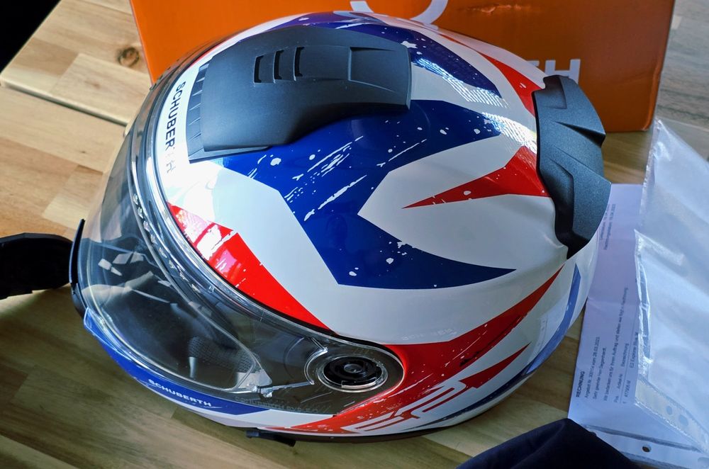 Kask szczękowy Schuberth E2 EXPLORER BLUE rozm. M - skorupa C5