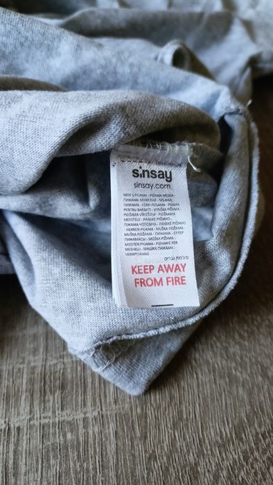 Koszulka szara od piżamy  M Sinsay