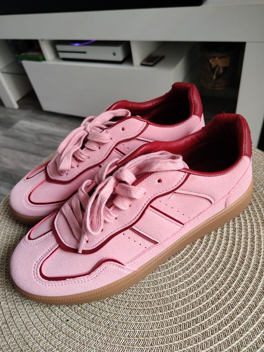 Różowe sneakersy buty sportowe jesienne rozmiar 38/39 Sinsay