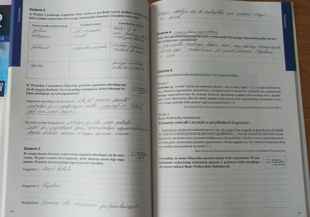 Ponad słowami 2 część 1 i 2  język polski + Maturalne karty pracy