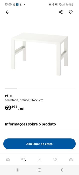 Secretária Ikea Pahl