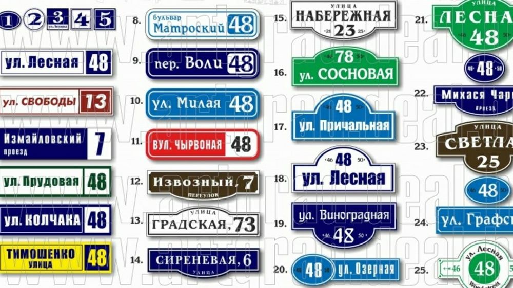 Таблички указатели