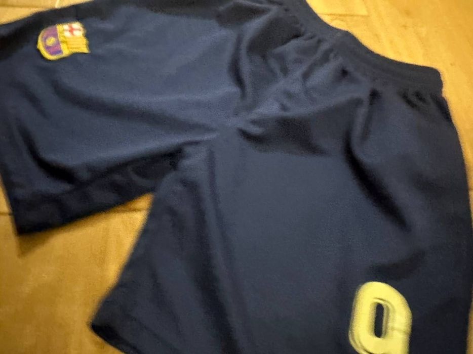 Темно-сині футбольні шорти Барселона на 9-13 років