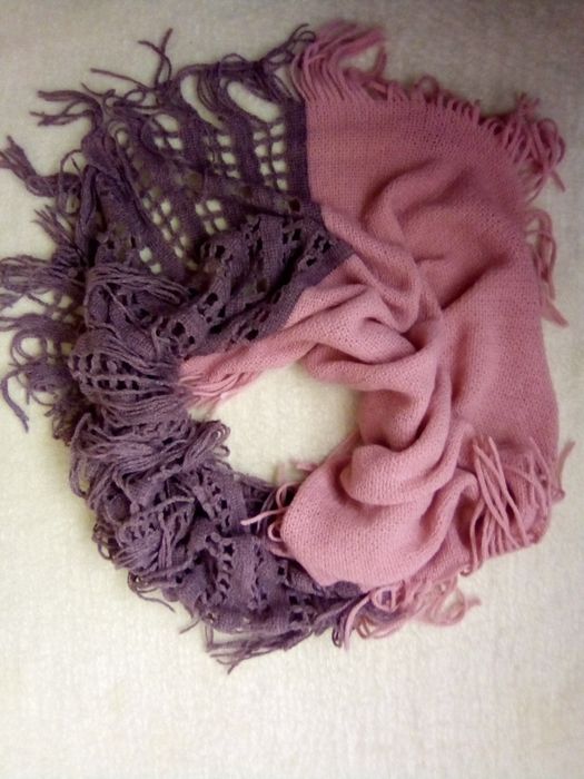 Шарф хомут кружевной женский красивый мережевний шарф