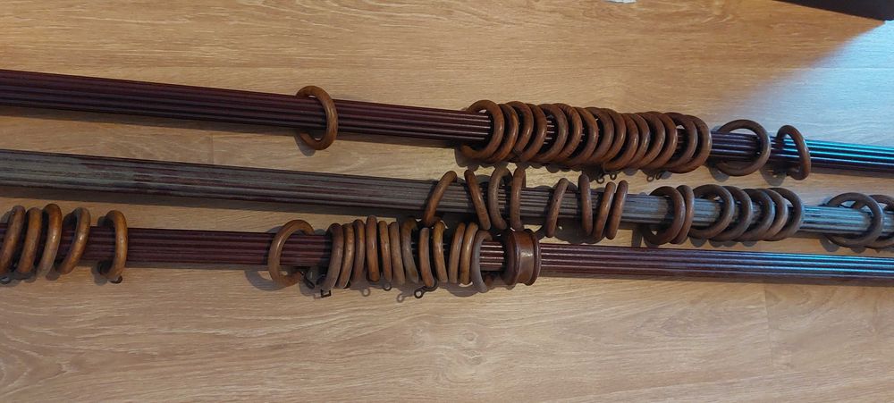 6 varões para cortinados