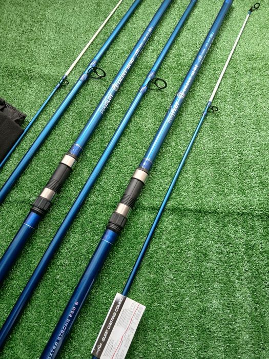 Conjunto de 2 canas pesca surfcasting