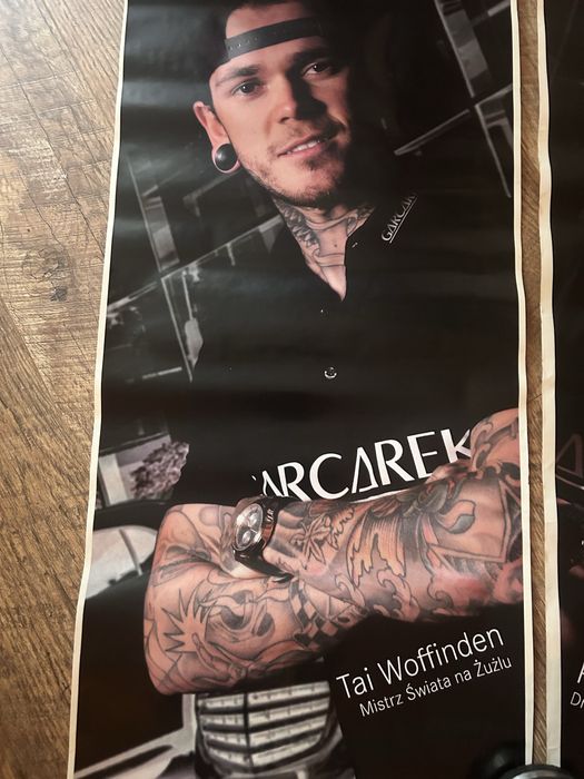 Plakat żużliwców w formie naklejki