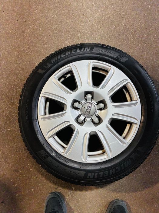 Opony zimowe Michelin na alufelgach