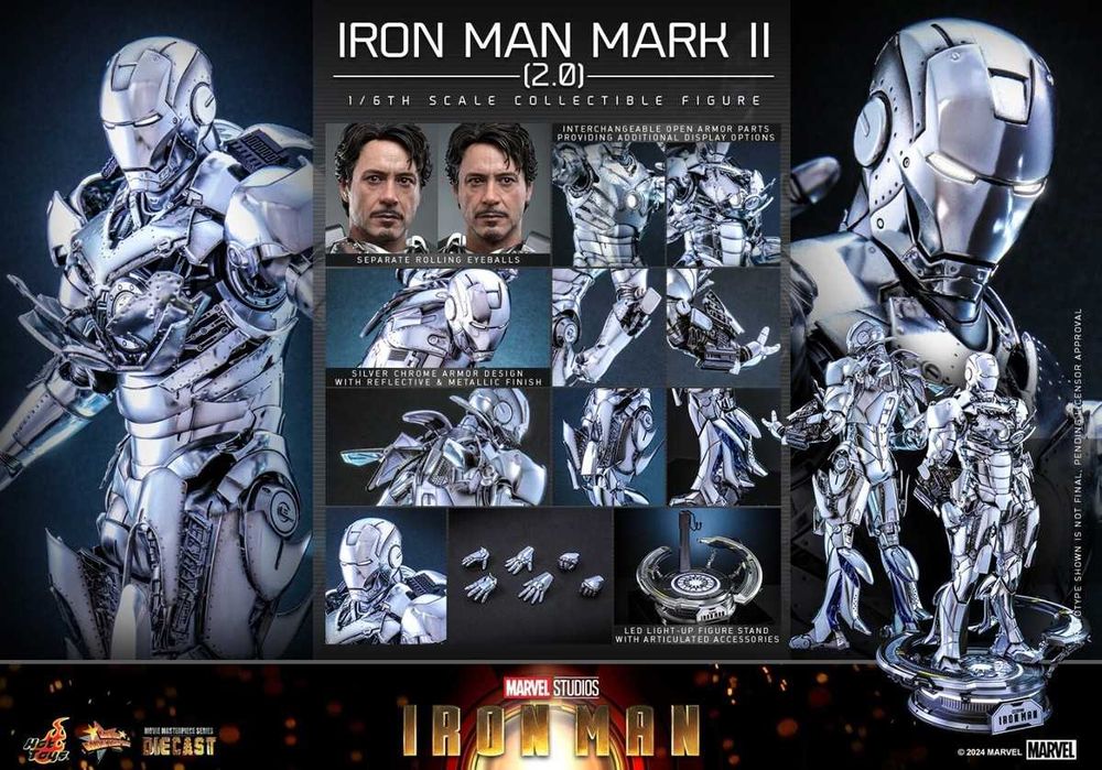 Figura Hot Toys Iron Man Mark II 2.0