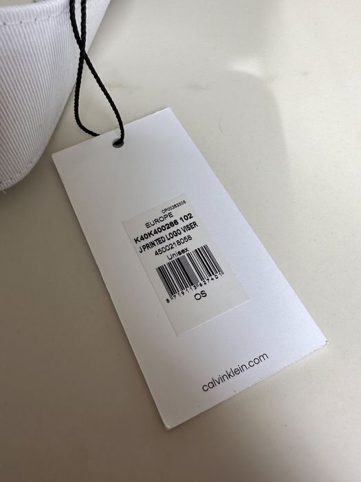 Biały daszek czapka przeciwsłoneczna Calvin Klein Jeans