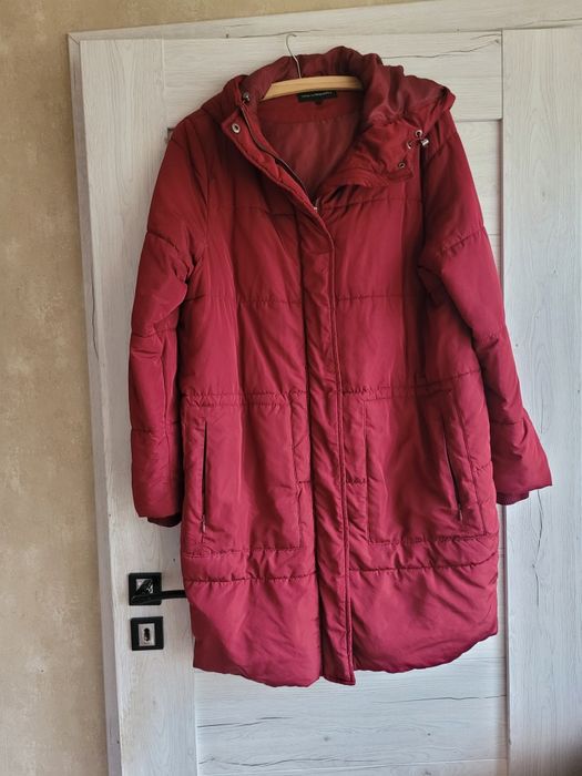 Świetny płaszcz z kapturem oversize M KappAhl