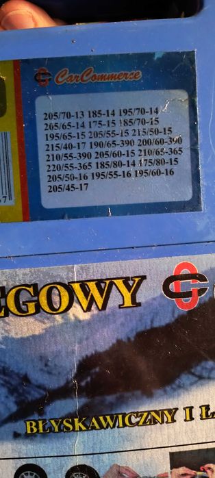 łańcuchy na koła 13_14_15_16_17 cali jak nowe