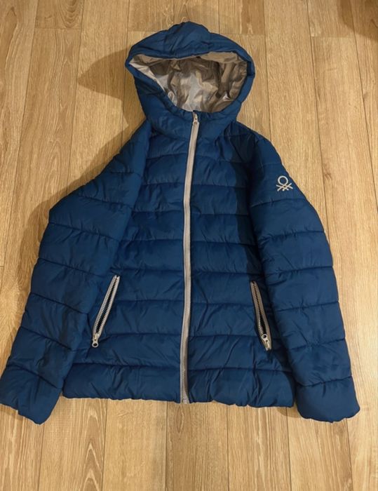 Kurtka niebieska dziecieca benetton