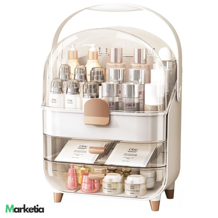 Szkatułka organizer Gloria na kosmetyki i biżuterię z szufladami