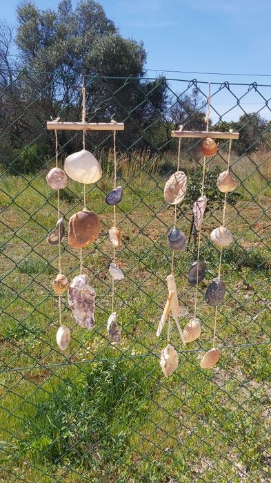 Espanta-Espíritos com conchas