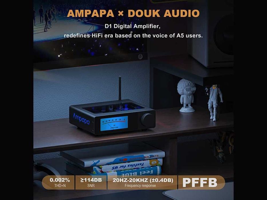 AMPAPA D1 HiFi Stereo Blueooth 5.2 підсилювач D класу - Кращий вибір!