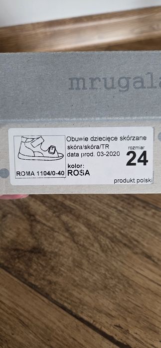 Sandały dla dziewczynki  Mrugała Roma Rosa r.24
