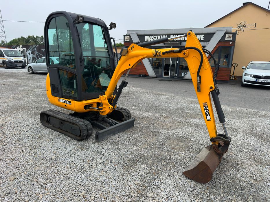 JCB 8018 CTS Mini koparka z 2009 roku 1800kg rozsuwana długie ramię łyżka skarpowa Ładna Transport Leasing Okazja !!!