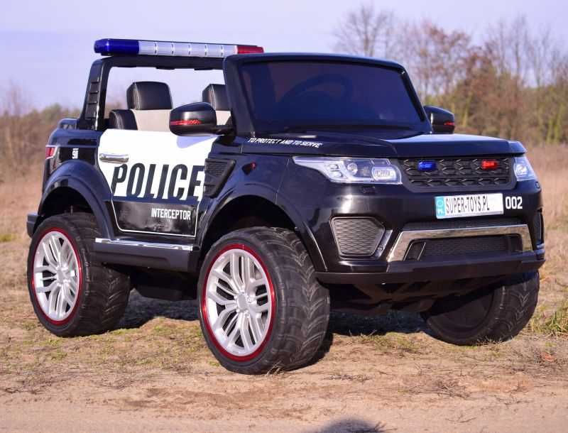 Auto samochód na akumulator JEEP POLICJA 4x4 SUV pilot zabawka XMX-601