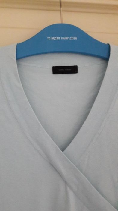 Vero Moda lekki , świetny sweterek elastic blue pastel r L
