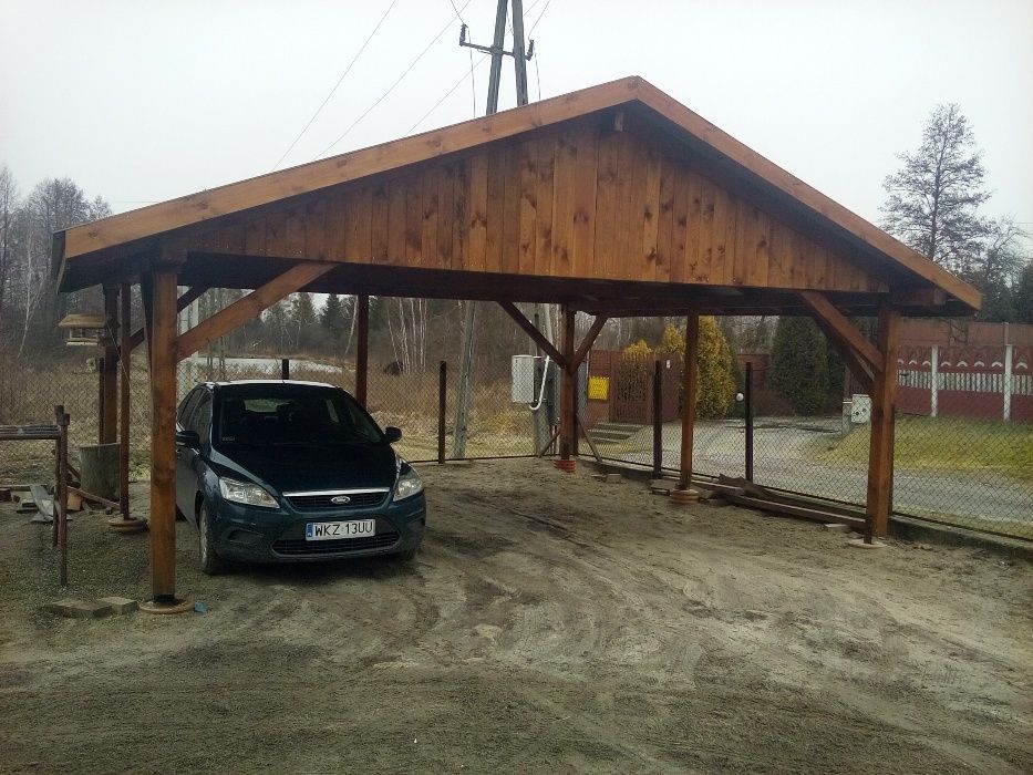 Wiata garażowa drewniana 6/6