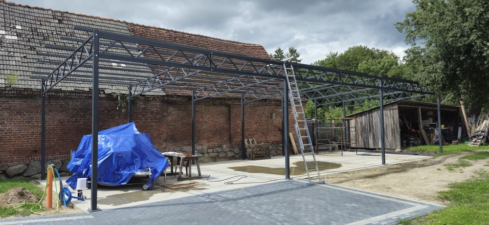 Konstrukcja stalowa 6x18 Wiata Hala