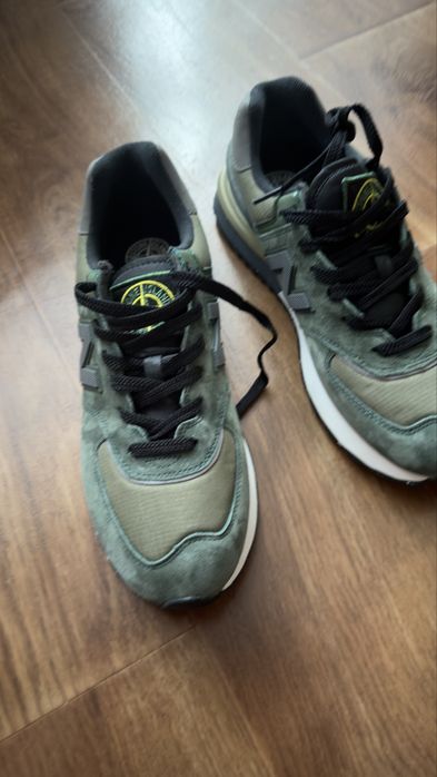 Чоловічі кросівки Stone Island x New Balance 574 Legacy Dark Green