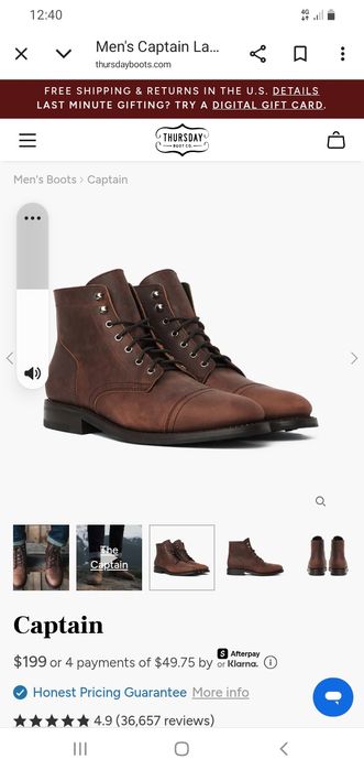 Черевики , ботинки , берци Thursday (Red Wing)