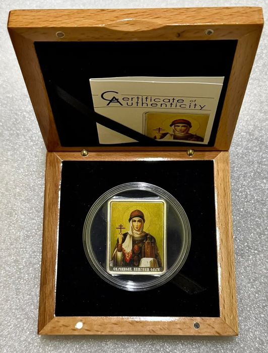 5 доларів 2011р. Княгиня Ольга. СРІБЛО. ПРУФ. Сертифікат!