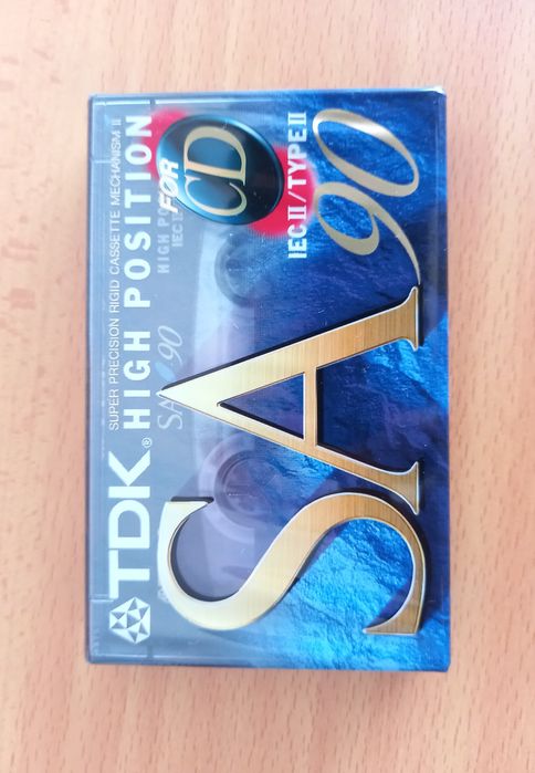 Cassete TDK SA90 – Nova e Selada – Tipo II (CrO₂) – 90 Min